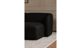 Faye Left Sectional Black Boucle