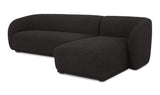 Faye Right Sectional Black Boucle