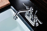Edge Series 4 in. Centerset 2-Handle Mid-Arc Bathroom Faucet in Polished Chrome