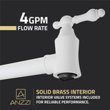 Marca 360-Degree 24 in. Wall Mounted Pot Filler with Dual Swivel
