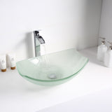 Pendant Series Deco-Glass Vessel Sink in Lustrous Frosted