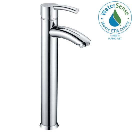 ANZZI Quartet Series Single Handle High Arc Vessel Sink Faucet, 1.2 GPM, Various Finishes