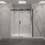 Rhodes Series 45 to 48 in. x 76 in. Sliding Frameless Shower Door with Tsunami Guard Tempered Glass