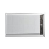 Alexander 60 in. L x 30 in. W Alcove Shower Pan Base with Left or Right Drain in Glossy White Marine Acrylic