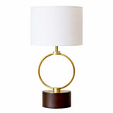 Grid Metal Circular Table Lamp