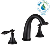 Queen 8 in. Widespread 2-Handle Bathroom Faucet in Oil Rubbed Bronze