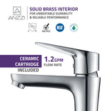 Vivace Single Hole Single-Handle Bathroom Faucet in Polished Chrome