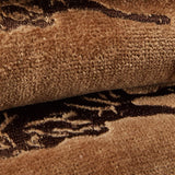 3PC 3-Horse Embroidered Towel Set, Mocha