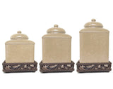 Savannah 3PC Canister Base Set