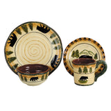 Rustic Bear 16PC Ceramic Dinnerware Set