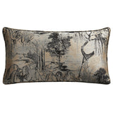 Pastoral Jacquard Lumbar Decorative Pillow