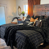 Windowpane Plaid Bedding Set