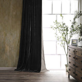 Stella Faux Silk Velvet Curtain