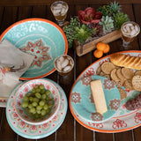 Western Melamine Dinner Bowls, Set of 4