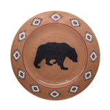 Aztec Bear Melamine Dinner Plates, Set of 4