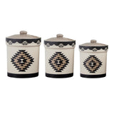 Chalet Aztec 19PC Dinnerware and Canister Set