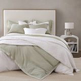 Stonewashed Cotton Waffle Weave Duvet Cover Set