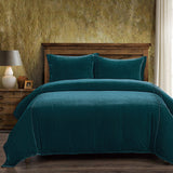 Stella Faux Silk Velvet Duvet Cover Set