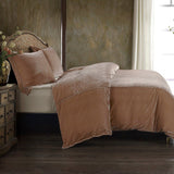 Stella Faux Silk Velvet Duvet Cover Set