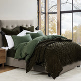 Stonewashed Cotton Canvas Duvet Cover Set