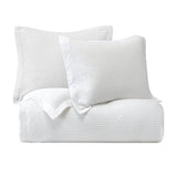 Stonewashed Cotton Waffle Weave Duvet Cover Set