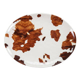 Elsa Cowhide Design 14PC Melamine Dinnerware Set