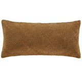 Woven Suede Lumbar Pillow