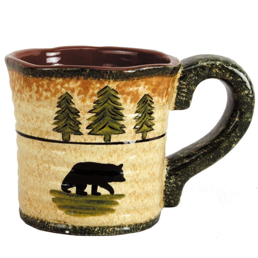 Rustic Bear Mug, Set of 4