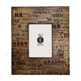 Cream Wooden Picture Frame w/ Text