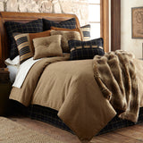 Ashbury Black & Tan Tufted Throw Pillow