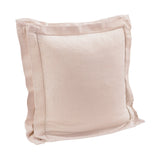 Double Flanged Washed Linen Pillow