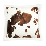 Elsa Cowhide Campfire Sherpa Pillow