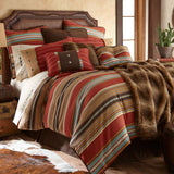 Calhoun Tufted Throw Pillow w/ Stripes
