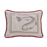 South Haven Printed Trout Accent Pillow