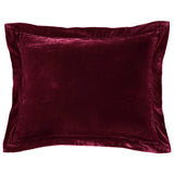 Stella Faux Silk Velvet Flanged Dutch Euro Pillow