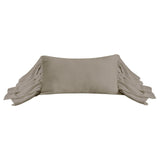 Washed Linen Long Ruffled Pillow
