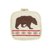 Aztec Bear Printed Pot Holder, Set of 10