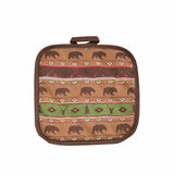 Aztec Multi-Animal Printed Pot Holder, Set of 10