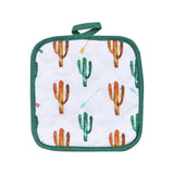 Colorful Cactus Printed Pot Holder, Set of 10