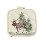 Scenery Tree Printed Pot Holder, Set of 10