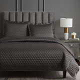 High Shine Satin Quatrefoil Quilt
