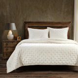 Stella Faux Silk Velvet Pintuck Quilt