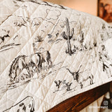 Ranch Life Printed Reversible Quilt Set