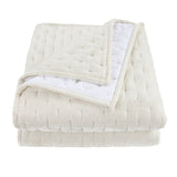 Stella Faux Silk Velvet Pintuck Quilt