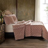 Stella Faux Silk Velvet Pintuck Quilt