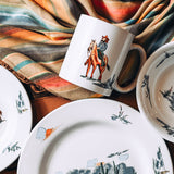 Ranch Life Cowgirl Mug, Set of 4