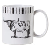 Ranch Life Longhorn Mug, Set of 4
