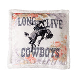 Long Live Cowboys Campfire Sherpa Throw