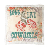 Long Live Cowgirls Campfire Sherpa Throw