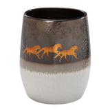 Running Remuda Ceramic Wastebasket